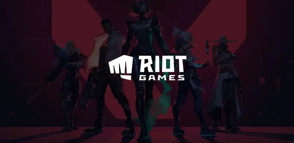 Gestileerde groep e-sportpersonages die samen staan in een dramatische gamingscène die competitieve teamgebaseerde videogames vertegenwoordigt.